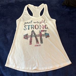 Women’s white tank top